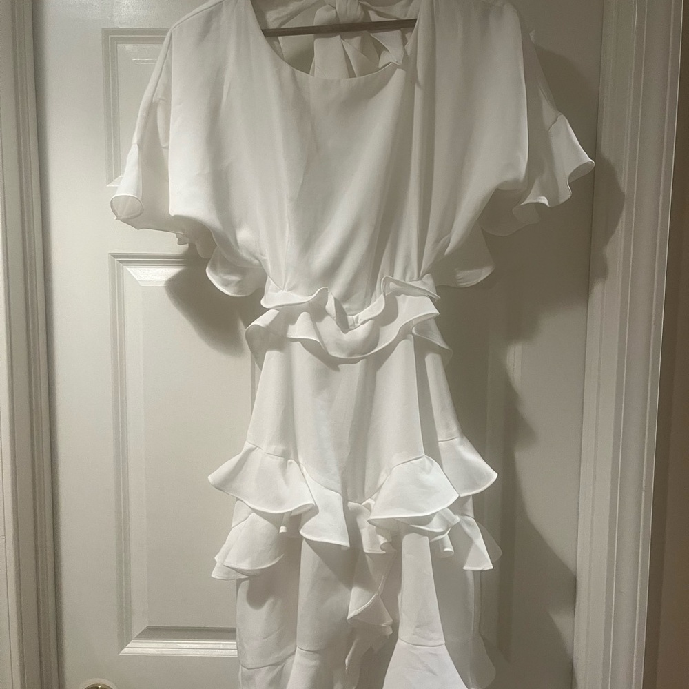 Lulu's White Backless Dress